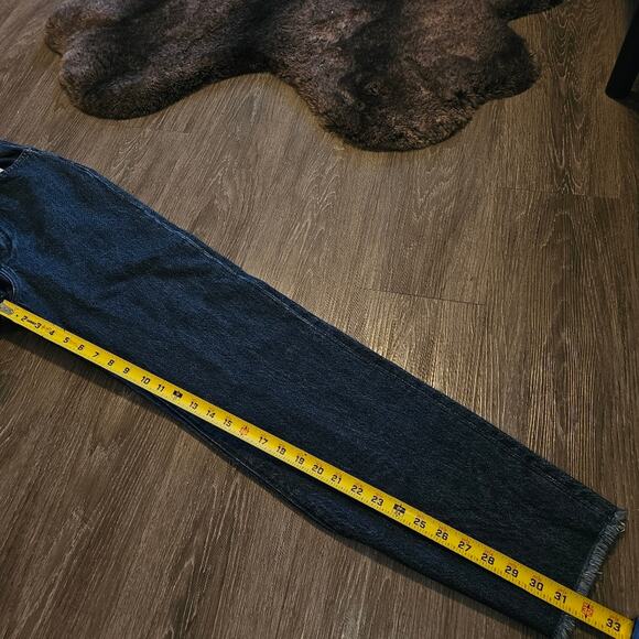 Weworewhat Frayed WB Straight Denim Jeans Size 26 - Picture 9 of 9